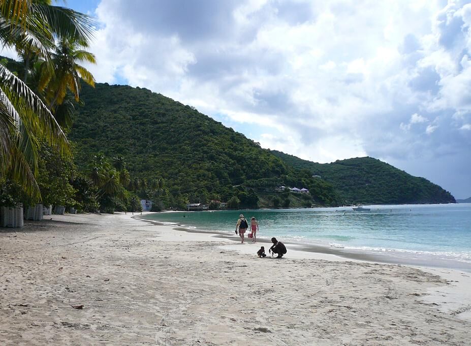 Cane Garden Bay, Tortola, the beach Myett's sits on