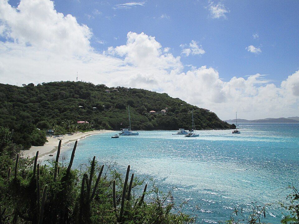 Great Harbour, Jost Van Dyke, the beach Foxy's sits on