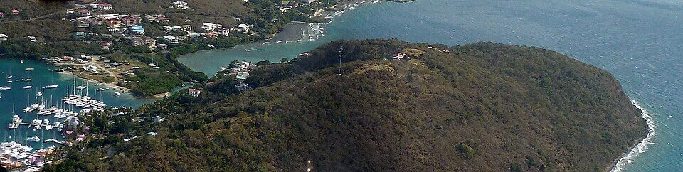 Soper's Hole and Frenchman's Cay from the water