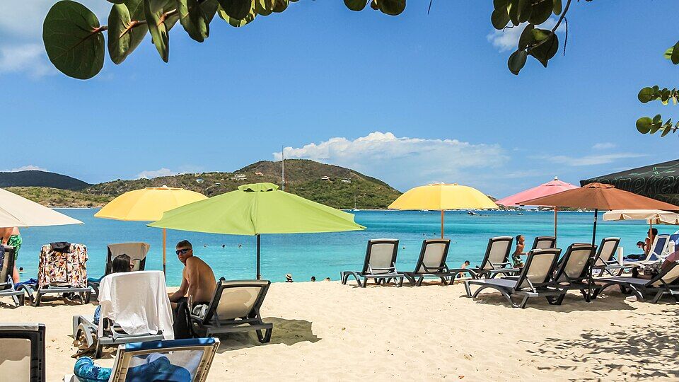 Trellis Bay, Beef Island, where the Loose Mongoose sits