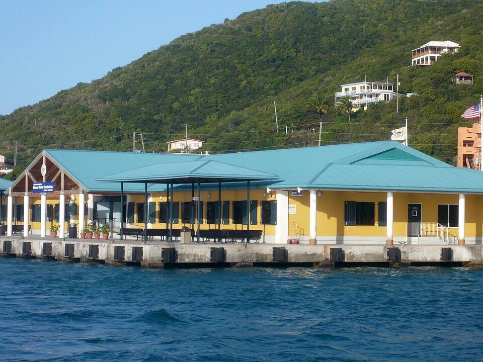 The Red Hook ferry terminal on the east end, where the boats to St. John and the BVI leave